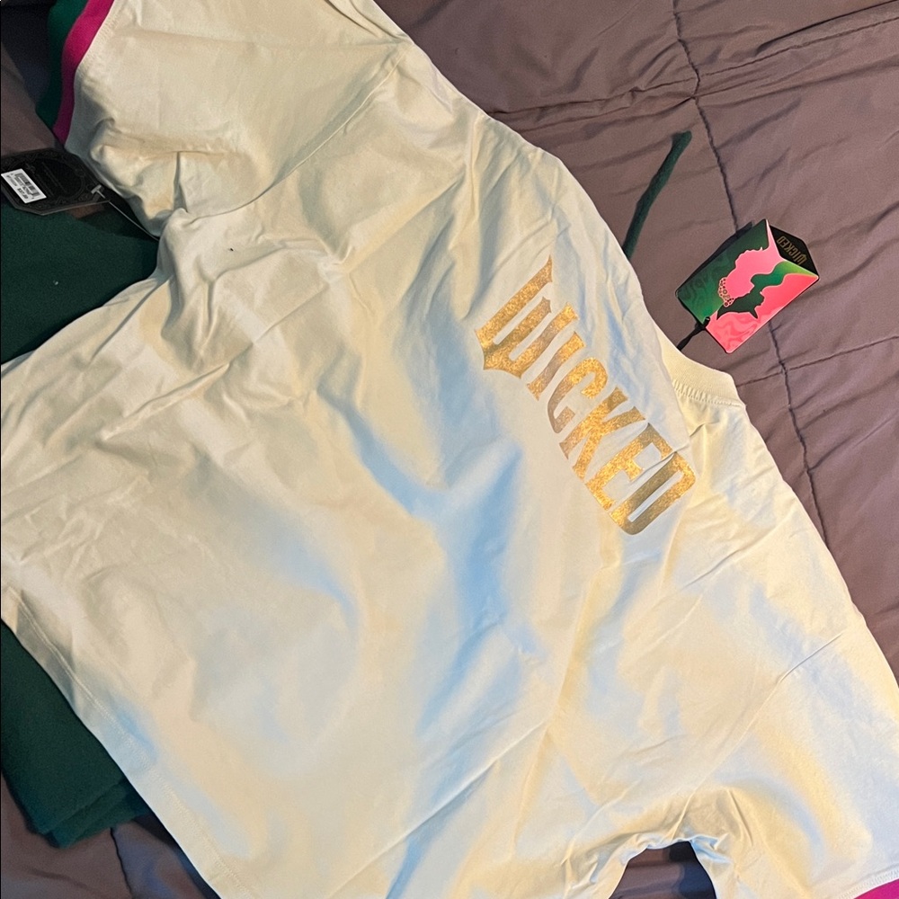 Wicked Graphic Tee and Green Pants Set - Picture 5 of 9